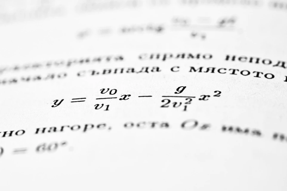 A mathematical formula is displayed in a textbook.
